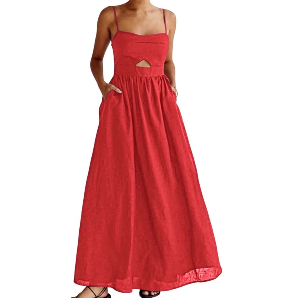 Commense Red Mini Dress